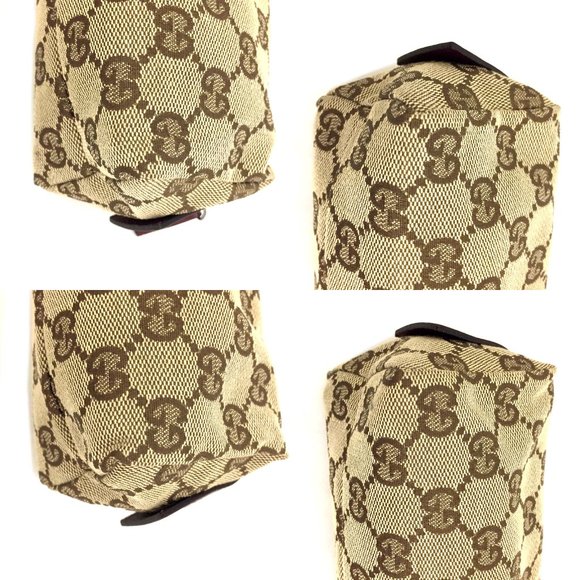 GUCCI GG Logo Canvas Cosmetic Pouch Bag /1E2575 - Picture 6 of 8